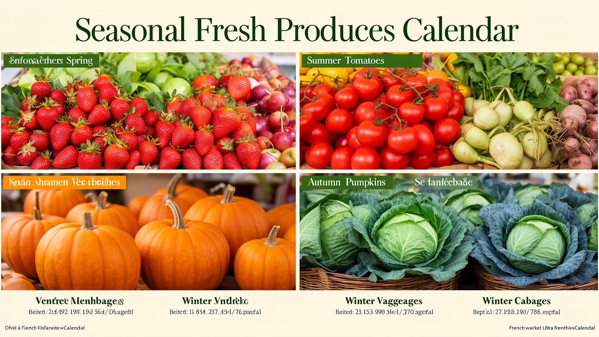 Calendrier des fruits et légumes de saison en France [2026]