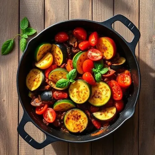 Ratatouille vue du dessus